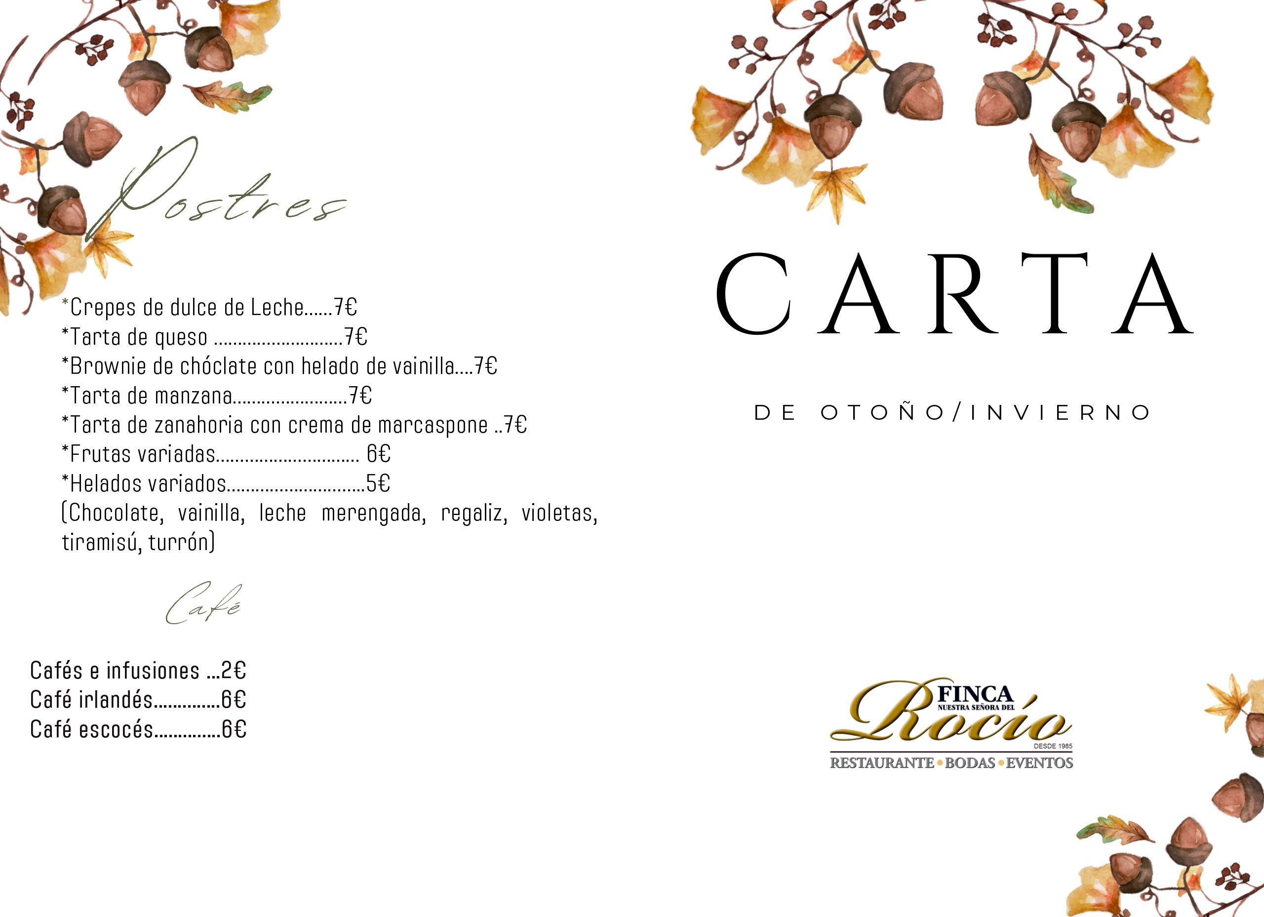 carta online invierno 2024-2 finca el rocio